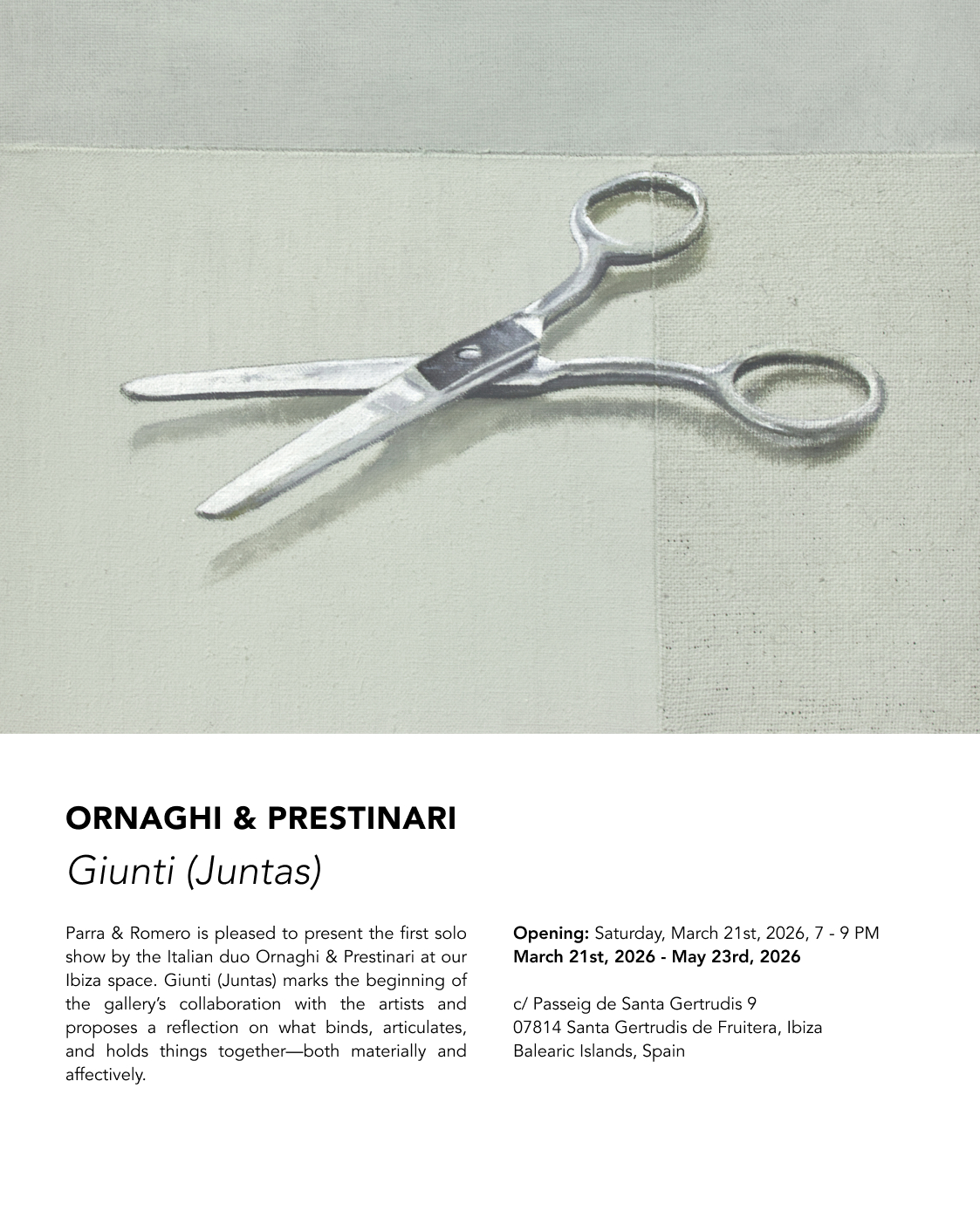 Parra & Romero, exhibition: Upcoming: GIUNTI (Juntas) (fig. 2)